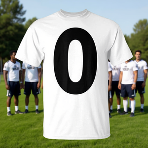 T-shirt promotionnel d'équipe avec le numéro 0, vêtements de groupe assortis - Product Image 3