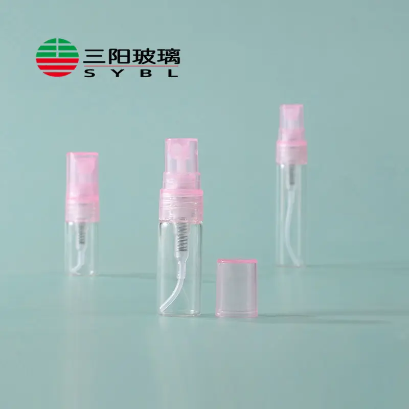 2ml 3ml 5mlアトマイザーバイアル小型香水サンプルガラスボトルプラスチックスプレーポンプミニテスターボトル格安高品質
