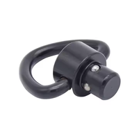 Attaches rapides en acier carbone noir mat pour sangle, avec bouton-poussoir, pour la chasse en extérieur et les accessoires sportifs tactiques
