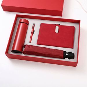 Articles cadeaux de luxe promotionnels, ensemble cadeau comprenant un carnet, un parapluie solaire, une tasse isotherme, un ensemble cadeau personnalisable comprenant un carnet et un stylo avec bouteille - Product Image 4