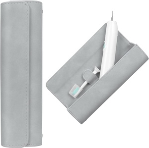 Estuche de Viaje para Cepillo de Dientes Electrónico de Cuero PU Impermeable con Cierre Magnético, Bolsa de Transporte Protectora para Oral-b <span class=keywords><strong>Philips</strong></span> - Product Image 1