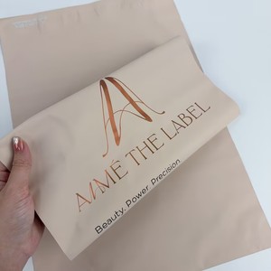 Biodegradable Matte Peach Poly Mailer Custom Logo Printed Plastic Shipping Bags Express Courier Mailing Bag for Clothing - Product Image 4