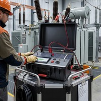 Testeur de perte diélectrique Tan Delta pour transformateurs, adapté à la mesure des pertes diélectriques des transformateurs, des condensateurs, etc.