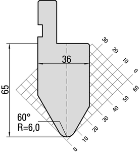 <span class=keywords><strong>Amada</strong></span> <span class=keywords><strong>Promecam</strong></span> perfora 60 grados herramientas de freno de prensa de alta calidad R6 H65 molde de freno de prensa personalizado - Product Image 2