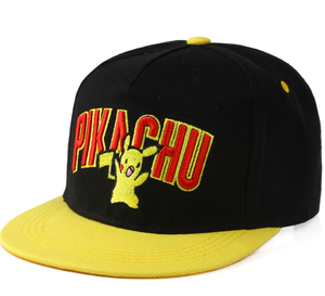 Venta directa de fábrica al por mayor 5 panel de sombrero <span class=keywords><strong>Pikachu</strong></span> snapback personalizado de camionero <span class=keywords><strong>gorra</strong></span> de béisbol deportes gorras logotipo - Product Image 1