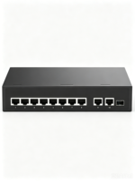 Switch PoE Inteligente de 8 Puertos Gigabit, Administrado en la Nube con Ranura SFP y Puerto de Enlace Ascendente RJ45