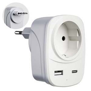 <span class=keywords><strong>TESSAN</strong></span> Adaptateur de prise 2-en-1 Royaume-Uni vers Australie/Nouvelle-Zélande avec 2 ports USB et mise à la terre pour les voyages - Product Image 5