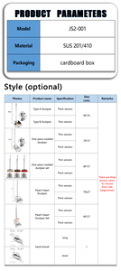 FTS thiết kế làm sạch xử lý cho nhà thép không gỉ đứng lên chổi và quét dọn Bộ nâng cấp chất lượng cao với dài - Product Image 2