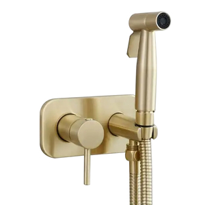 Brass Wall <strong>Hanging</strong> Hot and Cold Mixer Concealed Gun <strong>Kits</strong> Toilet Bathroom Handheld Bidet <strong>Sprayer</strong> Set - Product Image 1