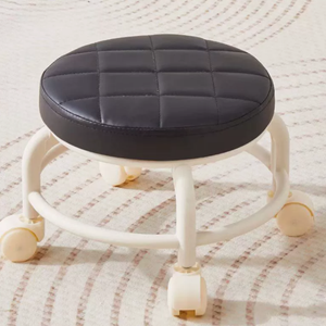 Tabouret pivotant moderne pour la maison, à roulettes universelles en PP, pour enfants, déménagement, travaux ménagers, sécurité dans la salle de bain - Product Image 3