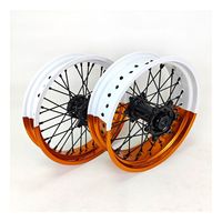 Roues Supermoto de 17 pouces pour EXC SXF XC-W 125 250 300 450 500, jantes de course Motard en aluminium CNC durable anodisé, 17x3.5 17x5.0