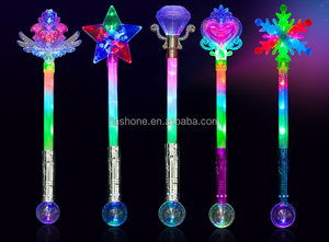 Nhiều màu mini LED bông tuyết Cây Đũa Thần Đồ chơi Halloween thanh ánh sáng phát sáng bông tuyết dính Cây Đũa phép cho trẻ em - Product Image 6