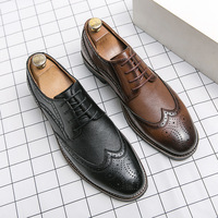 Luxuriöse Herren Wingtip Brogue Anzugschuhe Handgefertigte Leder Business Oxford Formelle Hochzeitsschuhe OEM/ODM Unterstützung Individuelles Logo