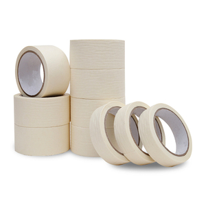 Wholesale Customized Pressure Sensitive <strong>Low</strong> <strong>Tack</strong> Crepe Paper Masking <strong>Tape</strong> Rolls High Temperature Resistance Eco-Friendly Hot - Product Image 1