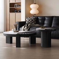 Holzfurnier Langlebiges Bewegliches Umweltfreundliches Modernes Wohnzimmer-Möbelset Couchtisch-Set Einfache Montage Kreatives Italienisches Minimalistisches Design
