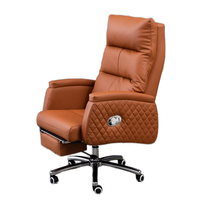Chaise de bureau ergonomique à dossier inclinable A2307 au design moderne pour la maison/le bureau, chaise de direction pour ordinateur