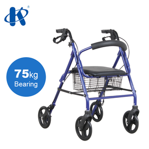 Kaiyang KY9146L Aluminum Frame 4 <strong>Wheeled</strong> Four Wheel <strong>Walker</strong> <strong>With</strong> <strong>Seat</strong> Deluxe Design Heavy Duty Rollator - Product Image 2