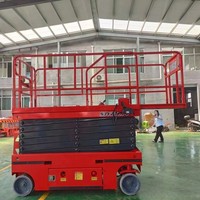 Plataforma Elevadora de Tijera Portátil y Móvil de Tres Puntos CE 20m, Eléctrica Hidráulica, Capacidad 320KG, Control Remoto, Nueva