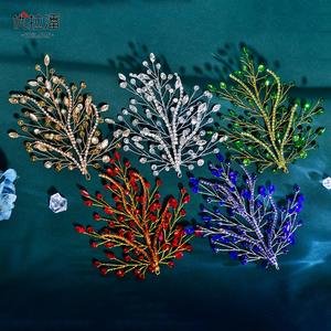 Bandeau de <span class=keywords><strong>coiffure</strong></span> de <span class=keywords><strong>mariée</strong></span> LY-HP0075 avec perles de cristal et strass faites à la main, accessoire pour cheveux pour robes de soirée et de bal - Product Image 3