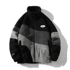 Veste pour homme automne/hiver 2025 |   Veste rétro surdimensionnée à col montant et fermeture éclair, tissu en mélange de polyester chaud et anti-boulochage - Product Image 3