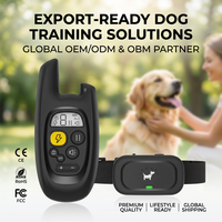 Hundetrainingshalsband mit 300m Reichweite, IPX7 Wasserdicht, LCD-Display für Sicheres und Effektives Professionelles Verhaltenkorrektur-Training von Haustieren