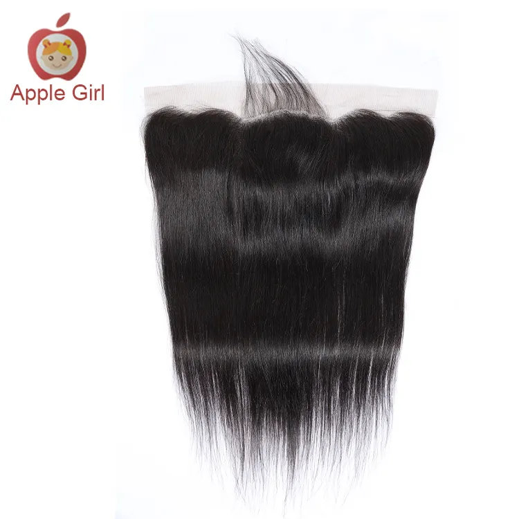 Virgin Cuticle Aligned Hair Wholesale Virgin Cuticle Aligned Hair Brazilian Straight 13x4 Lace Frontal Remy Hair Extension Human Hair Toupee Apple Girl