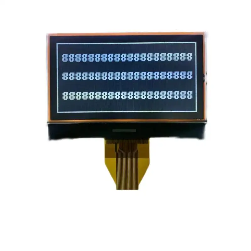 شاشة Lcd رسومية مخصصة بوصة Lcd x 64 DFSTN شاشة LCD أحادية اللون x 64 شاشة fg + موصل pc شاشة Lcd