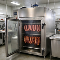 Four à fumage commercial, machine à fumer la viande en acier inoxydable, four à fumer automatique pour saucisses, bacon et poisson pour la transformation alimentaire