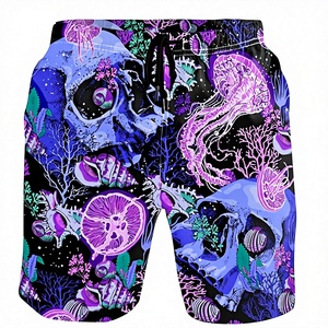 Shorts Deportivos Casuales de Verano para Hombre, de Secado Rápido, con Cordón Ajustable, 100% Poliéster, para Playa y Natación - Product Image 2