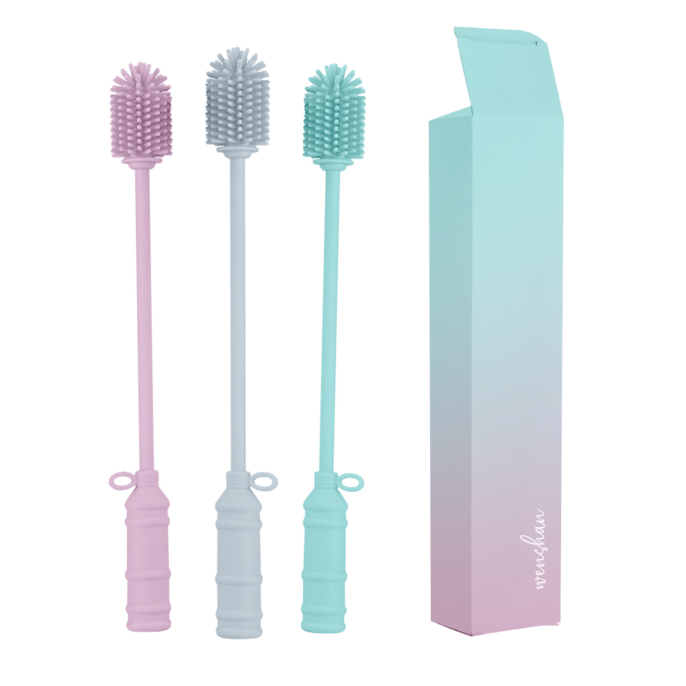 Новый продукт, пищевой мягкий силиконовый очиститель для бутылок, 31 см, индивидуальный цвет