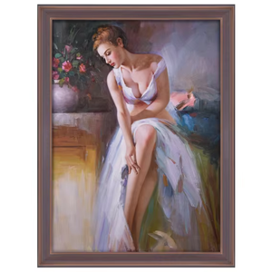 <span class=keywords><strong>Peinture</strong></span> acrylique sur mesure pour belle fille abstraite faite à la main Portrait sur toile encadrée-numéros de <span class=keywords><strong>peinture</strong></span> B & C <span class=keywords><strong>ART</strong></span> - Product Image 1
