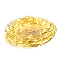 Guirlandes lumineuses LED en fil de cuivre à piles, étoiles colorées clignotantes, IP44, lumières féériques pour la décoration de fête, de chambre et de jardin