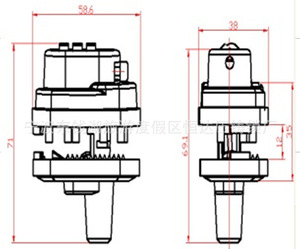 Serrure à combinaison numérique YH1902, <span class=keywords><strong>3</strong></span> <span class=keywords><strong>chiffres</strong></span>, plastique avec alliage de zinc, pour application de serrure de porte - Product Image 2