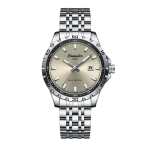 Relojes DFS15 para Mujer, Relojes de Pulsera de Moda para Hombre, Relojes de Cuarzo Negros y Dorados de Lujo, Reloj de Pulsera de Cuero Genuino para Mujer - Product Image 1