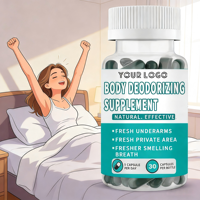 Suplemento Desodorante Corporal Herbal OEM, Cápsulas de Clorofila, Rico en Antioxidantes, Refuerzo Inmunológico para un Aliento Fresco, para Adultos