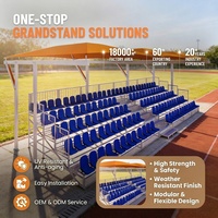 Tribunes métalliques extérieures haute résistance avec toit pare-soleil, échafaudage modulaire, sièges de stade