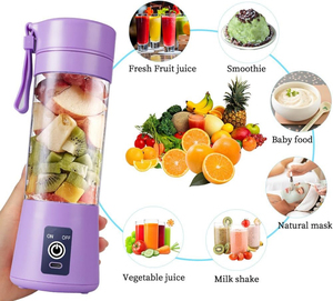 Mixeur Portable Rechargeable USB Facile à Utiliser Alimenté par Batterie Mini Mixeur à Smoothies pour la Maison, les Voyages, la Salle de Sport, Logo Personnalisé - Product Image 1