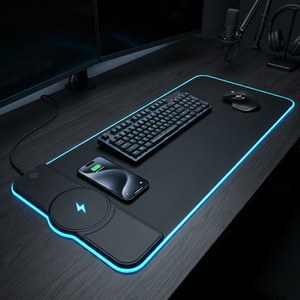 Tấm lót chuột chơi game sạc không dây Qi 15W, đèn LED <span class=keywords><strong>RGB</strong></span>, kích thước lớn 800 x 300 mm, dùng cho chơi game, văn phòng, hỗ trợ OEM, ODM, đóng gói nhãn riêng - Product Image 5