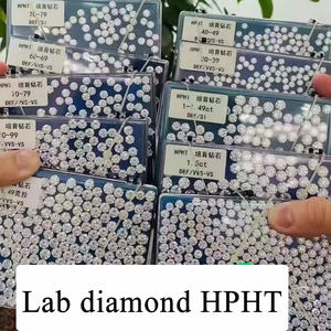 HPHTラボ成長ダイヤモンドDEFカラーラボルースダイヤモンドVS-VVSラウンド小型0.8-2.9mm - Product Image 5