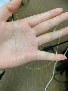 Toptan AU750 (18K altın) lüks Link zinciri yüksek kalite zarif bayanlar zarif işçilik moda çok yönlü - Product Image 5