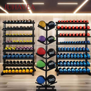 Оптовая продажа: Двусторонняя вертикальная стойка для хранения мячей (йога, гравитационные, волейбольные, баскетбольные) на 10 мячей - Product Image 6