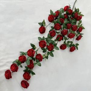 Fleur artificielle suspendue <span class=keywords><strong>en</strong></span> gros, longueur 120 cm, <span class=keywords><strong>vigne</strong></span> de fleurs de pivoine pour la décoration de la maison - Product Image 3
