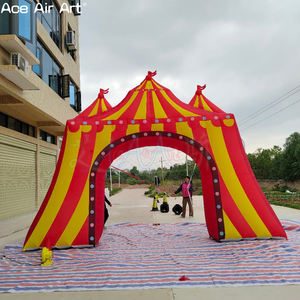 การตกแต่งซุ้มประตูคณะละครสัตว์ที่ทำให้พองได้ประตูทางเข้าขนาดยักษ์สู่สวนสนุกคาร์นิวัล - Product Image 2