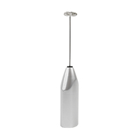 Mousseur à lait électrique portable, mousseur à main en acier inoxydable, fouet pour café et matcha
