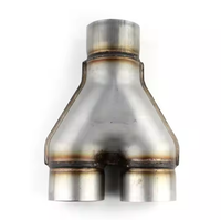 Adaptateur de tuyau en Y universel en acier inoxydable de 3 pouces, simple et double de 2.5 pouces, tuyau d'échappement