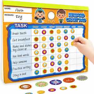 Tabla de Recompensas Magnética de 26 Piezas para Niños, para el Hogar, la Escuela, las Rutinas Diarias de los Niños Pequeños, las Tareas, el Apoyo Conductual <span class=keywords><strong>y</strong></span> el Horario Visual - Product Image 4