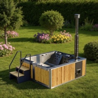 Vapasauna Hersteller Luxus Großhandel Hybrid Holz- und Elektro-Whirlpool mit Massagefunktion Spa-Whirlpools Genusspool