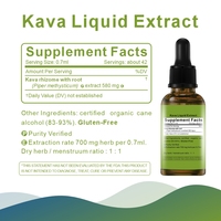 Prix de gros OEM label privé extrait liquide de racine de kava kava 70% gouttes supplément de sommeil boissons kava goutte