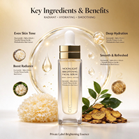 Sérum éclaircissant Moonlight en marque privée |   Sérum pour le visage à la niacinamide OEM/ODM |   Essence hydratante blanchissante de marque personnalisée