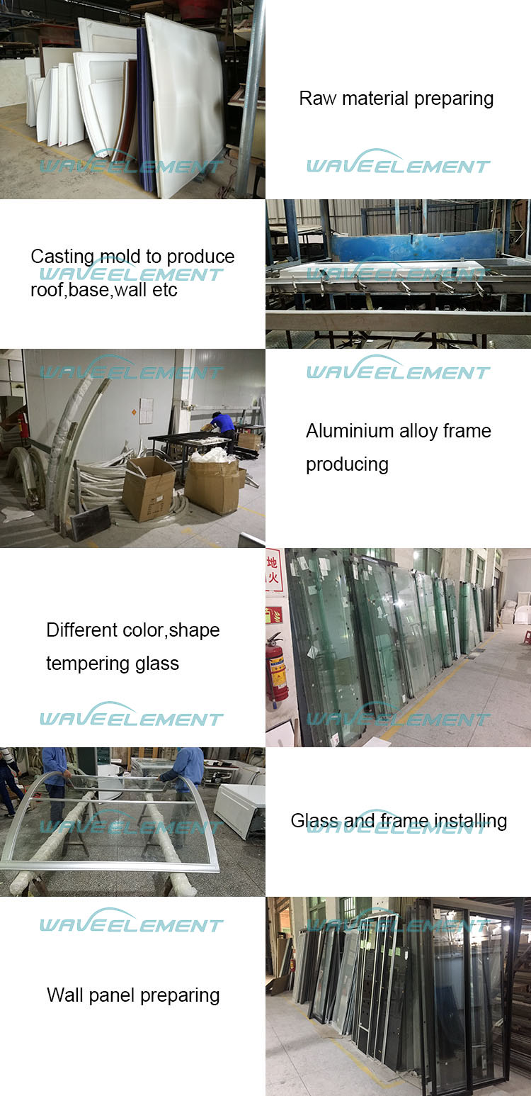 best quality portable new style acrylic steam room and steam cabin